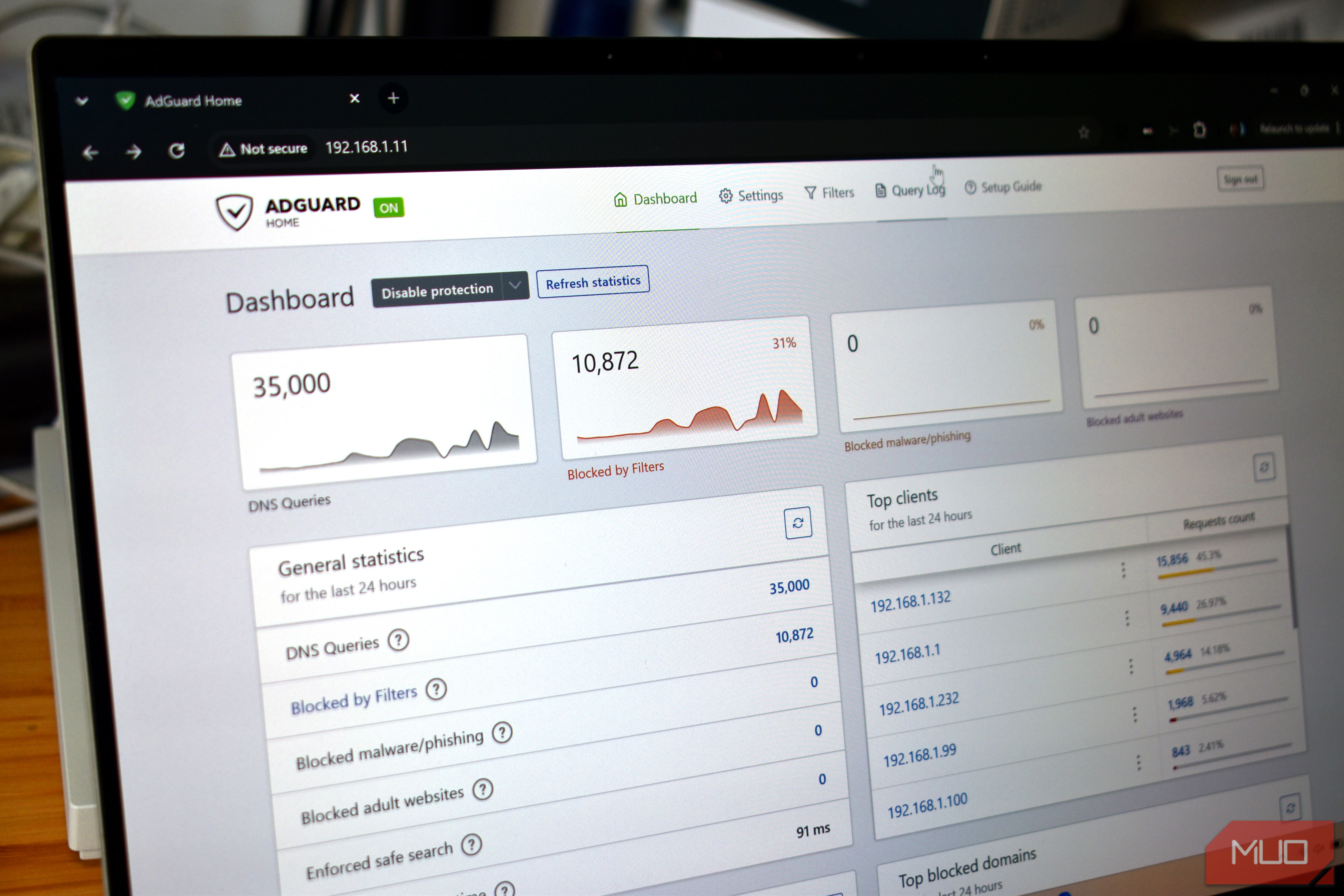 adguard home blocking dns queries across network.