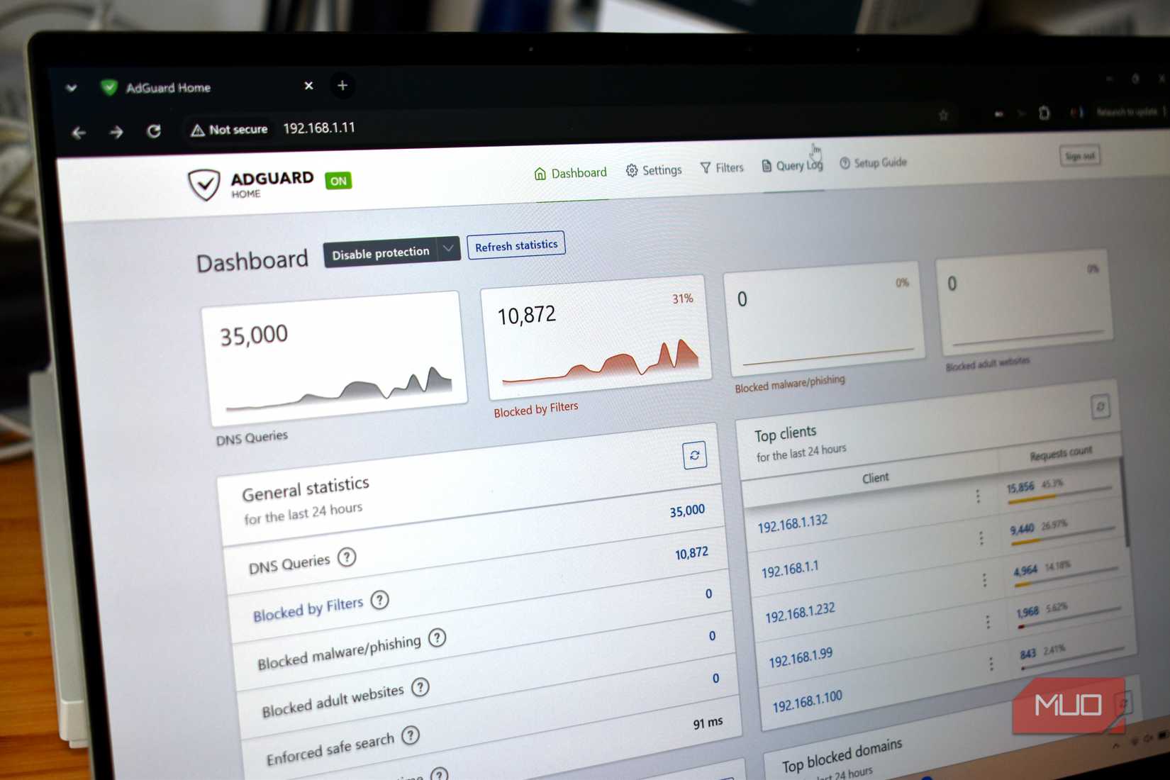 adguard home blocking dns queries across network.