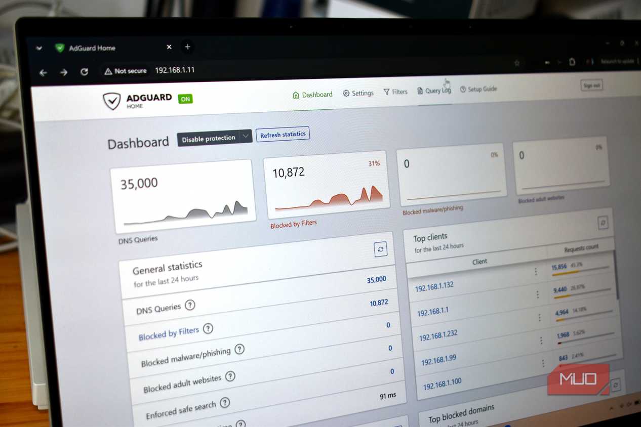 adguard home blocking dns queries across network.