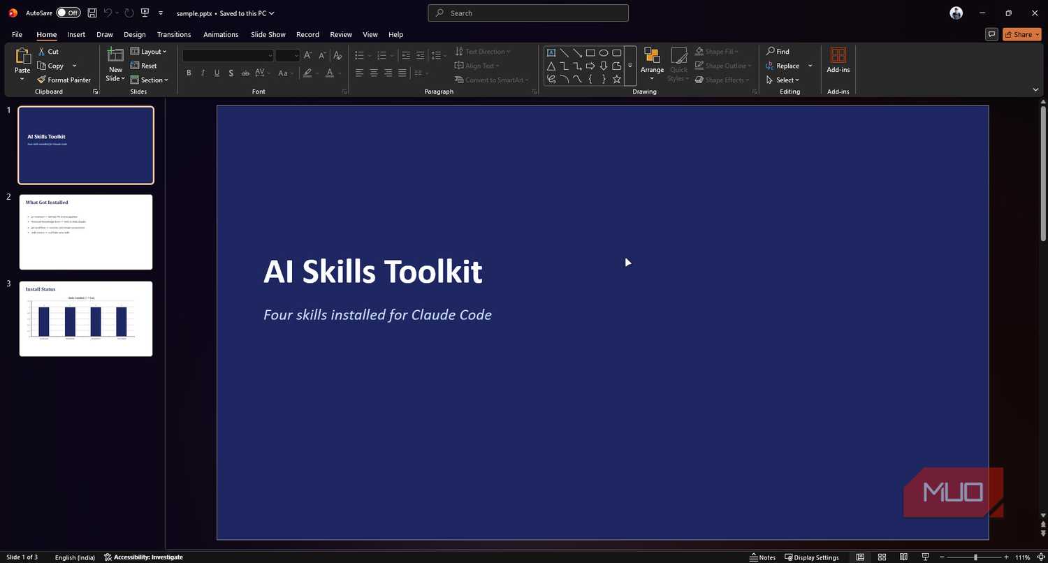 AI generated presentation made by Claude Code skill.