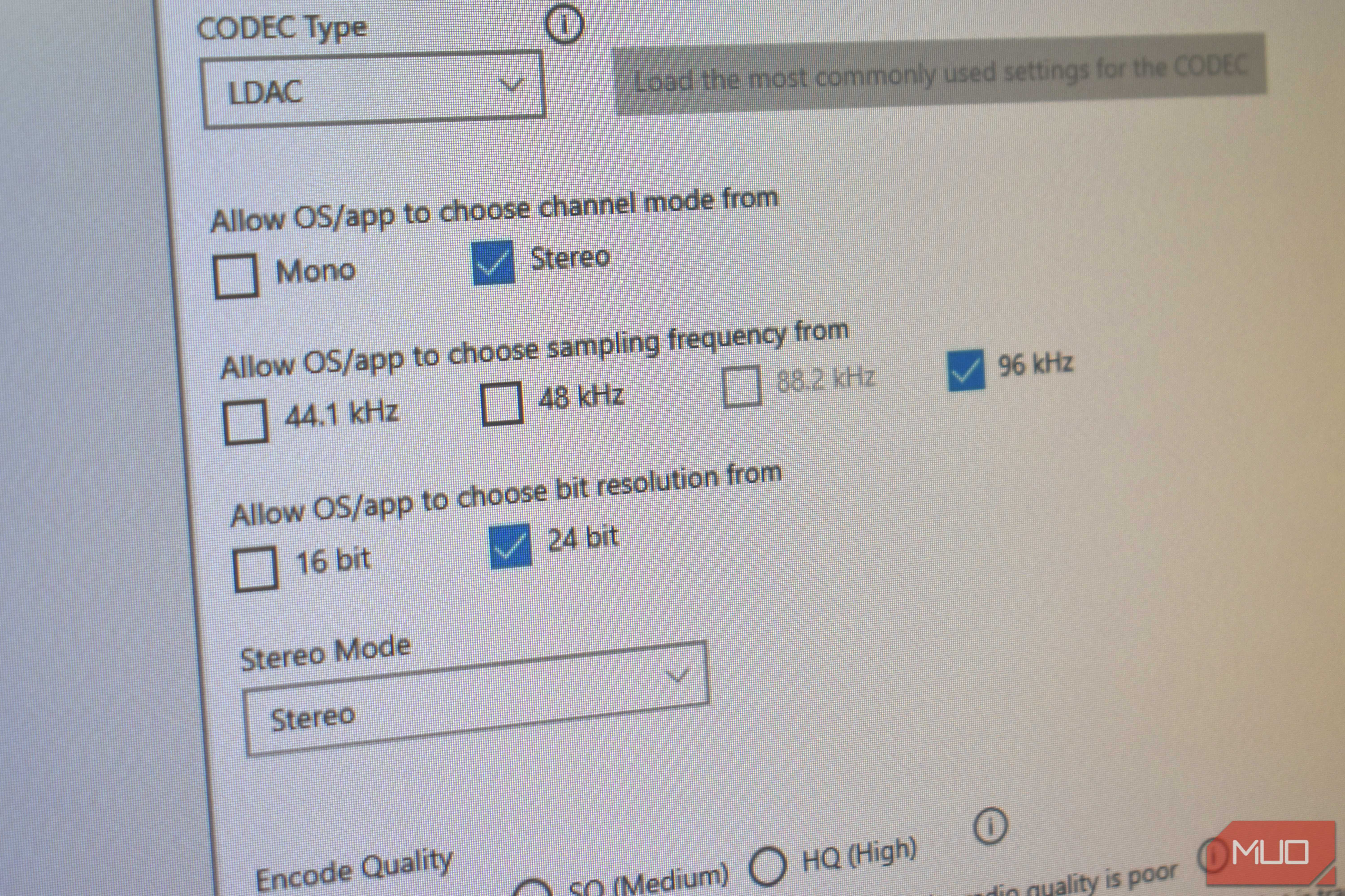 alternative a2dp driver choose sampling frequency bit resolution options