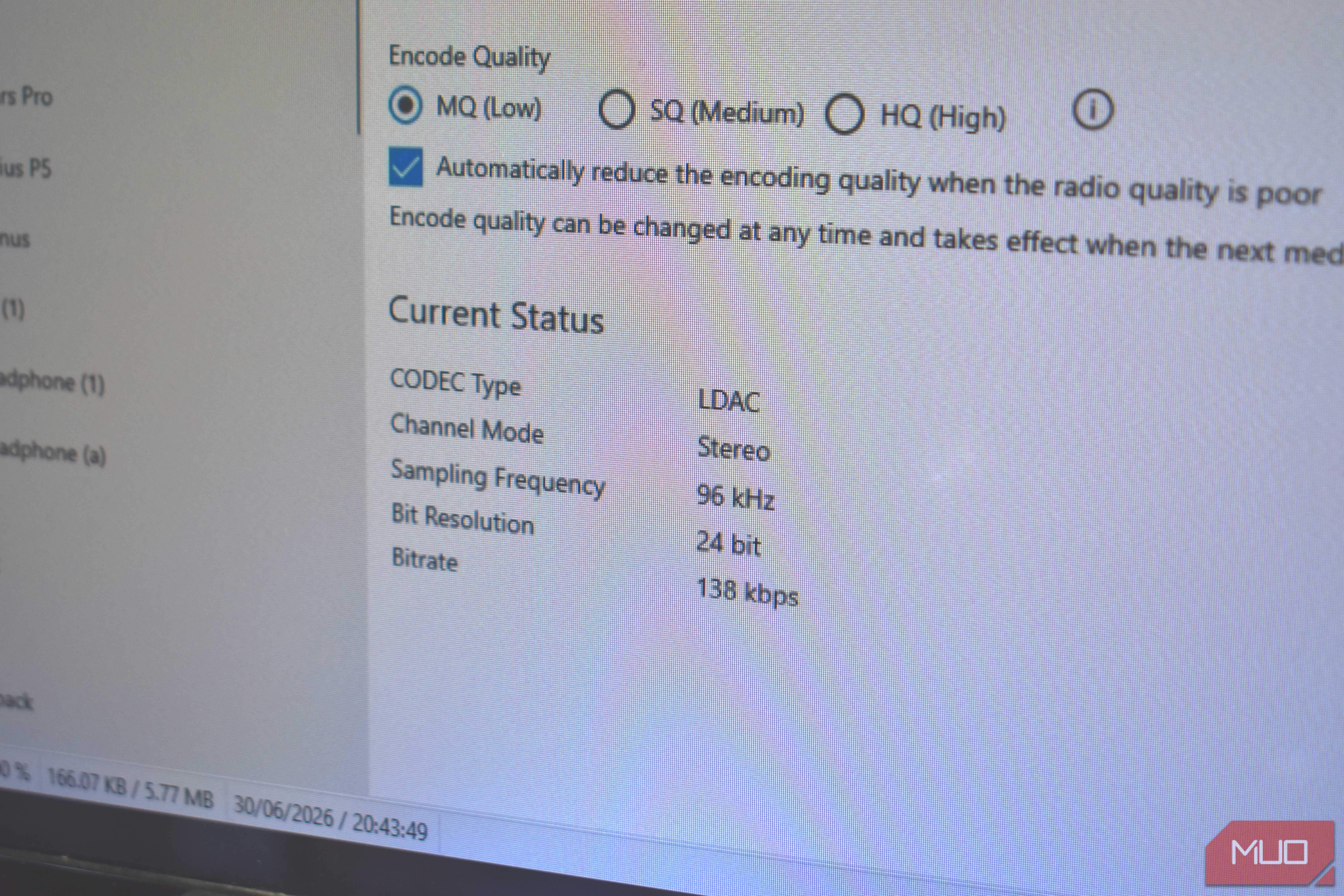 alternative a2dp driver current codec status
