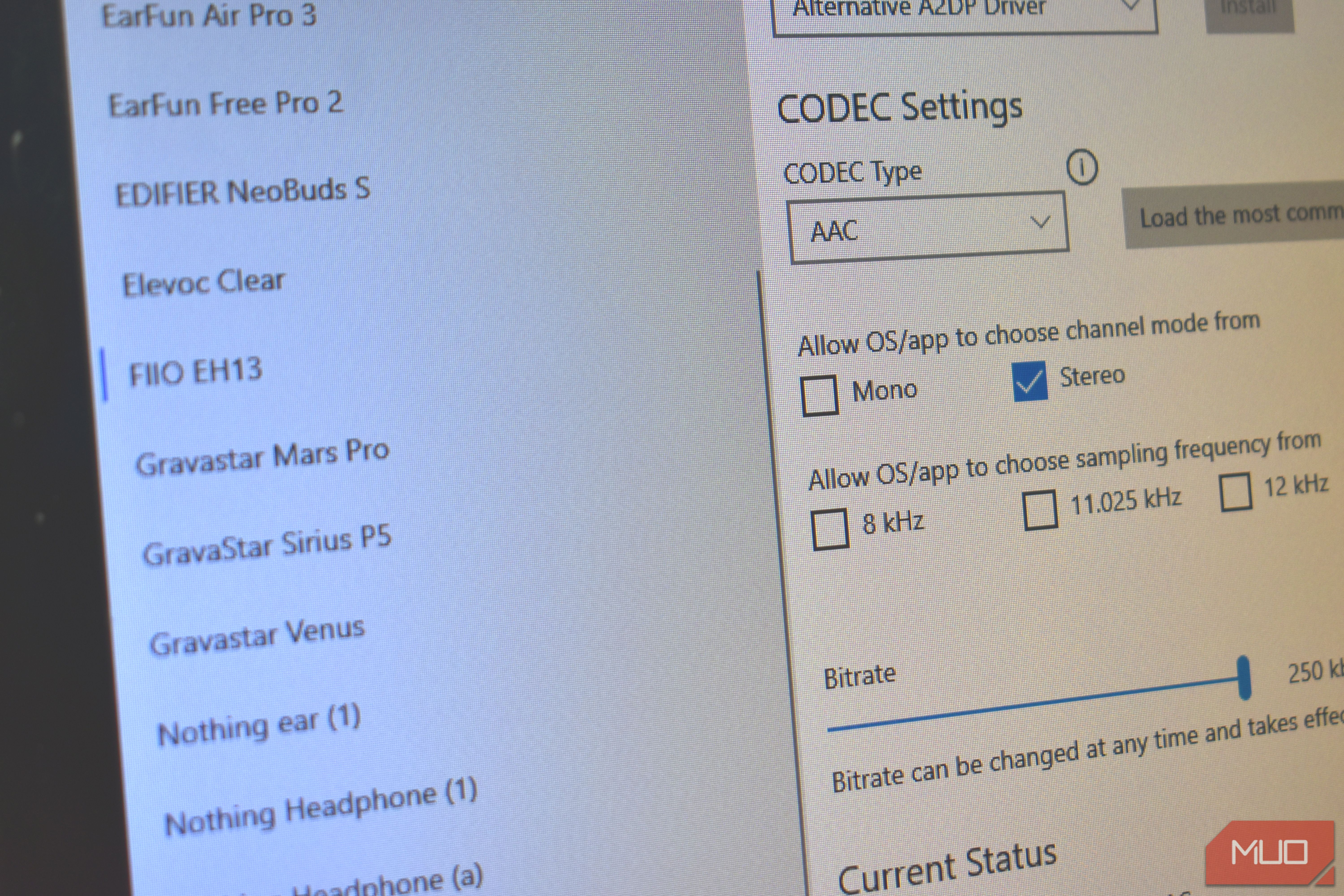 alternative a2dp driver headphones list with aac codec