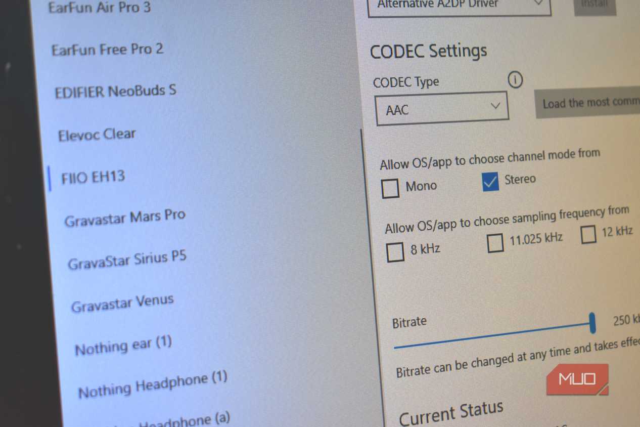 alternative a2dp driver headphones list with aac codec