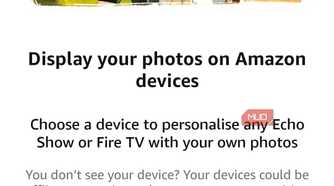 Amazon Photos manage devices personalise screen