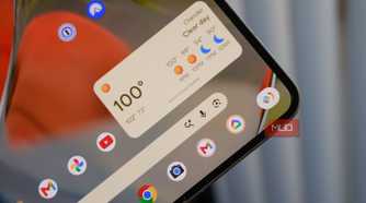 App bubbles in the Taskbar on a Pixel 9 Pro Fold home screen.