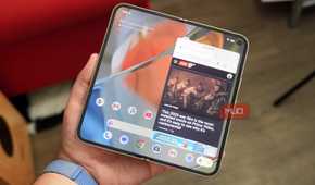 App bubbles on a Pixel 9 Pro Fold running Android 17.