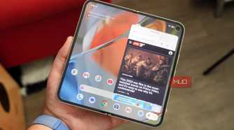 App bubbles on a Pixel 9 Pro Fold running Android 17.
