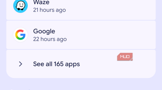 Android smartphone settings apps list menu