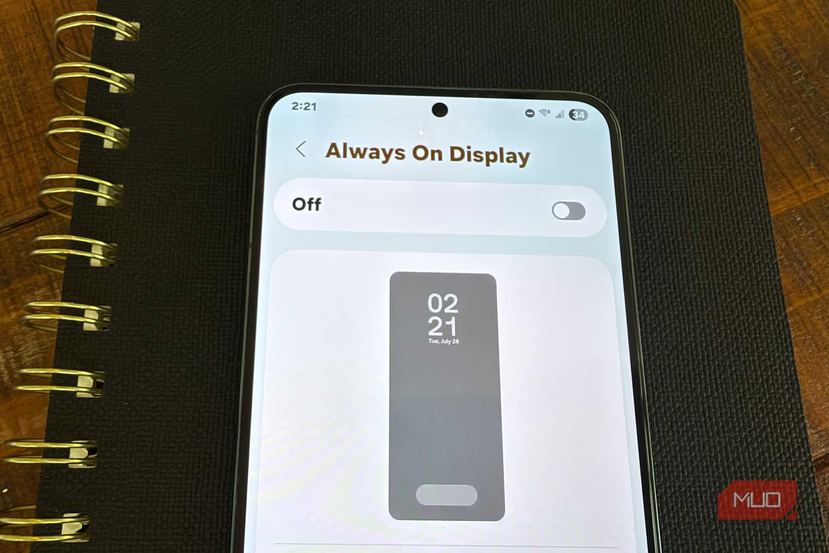 samsung aod