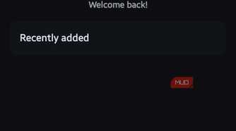 AstraCrypt app home dashboard displaying a user profile icon, "Hello, User" greeting, and a "Recently added" content section