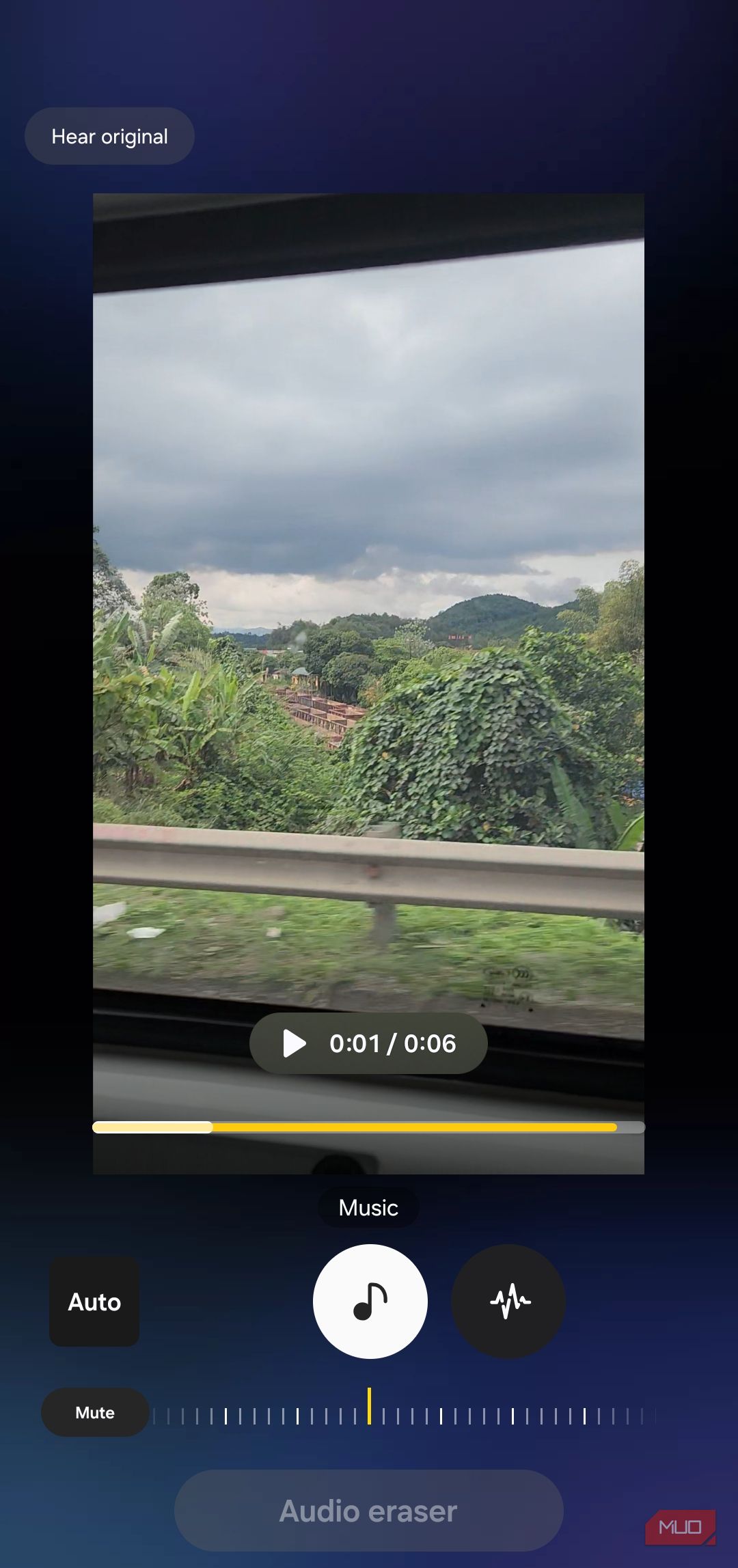Audio eraser feature in Samsung Gallery app