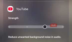 Audio eraser feature in YouTube app