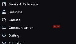 Aurora Store app categories