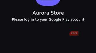Aurora Store welcome page