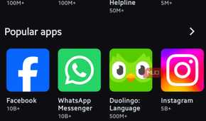 Aurora Store apps page on the home screen