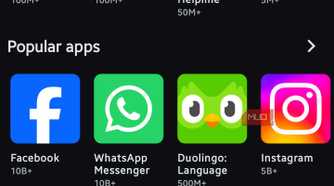 Aurora Store apps page on the home screen