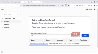 Authorizing Cloudflare Tunnel