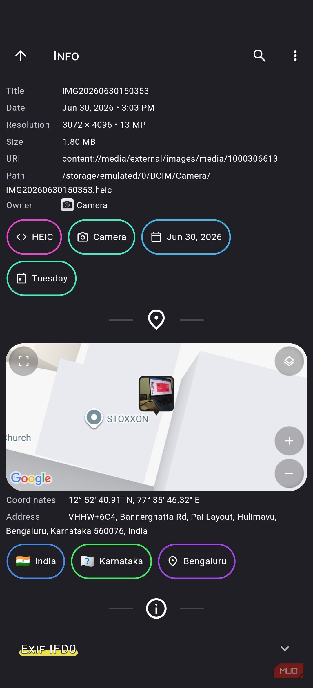 now here is the gallery showing advanced GPS data
