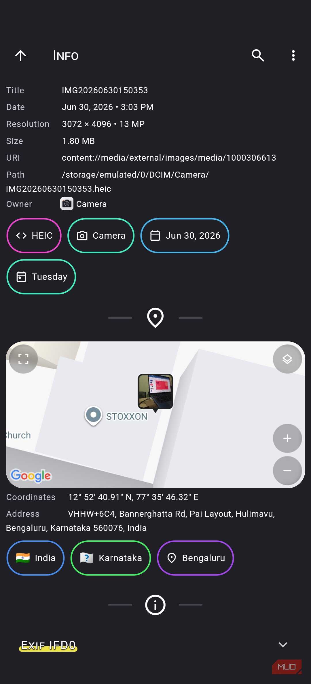 now here is the gallery showing advanced GPS data