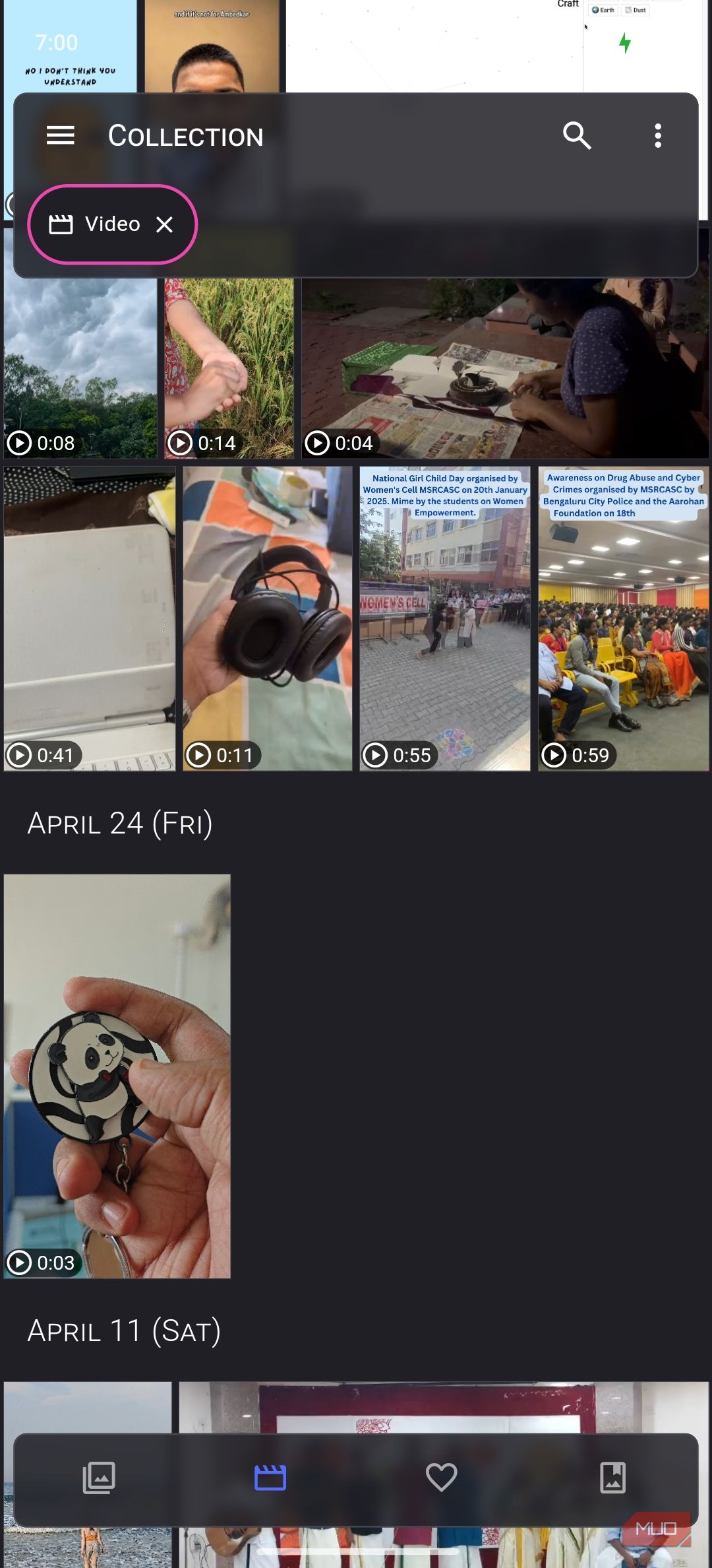 Aves Gallery showing videos