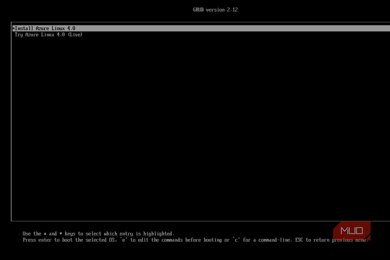 The Azure Linux boot cd