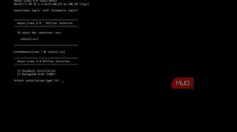 Initiating the Azure Linux install