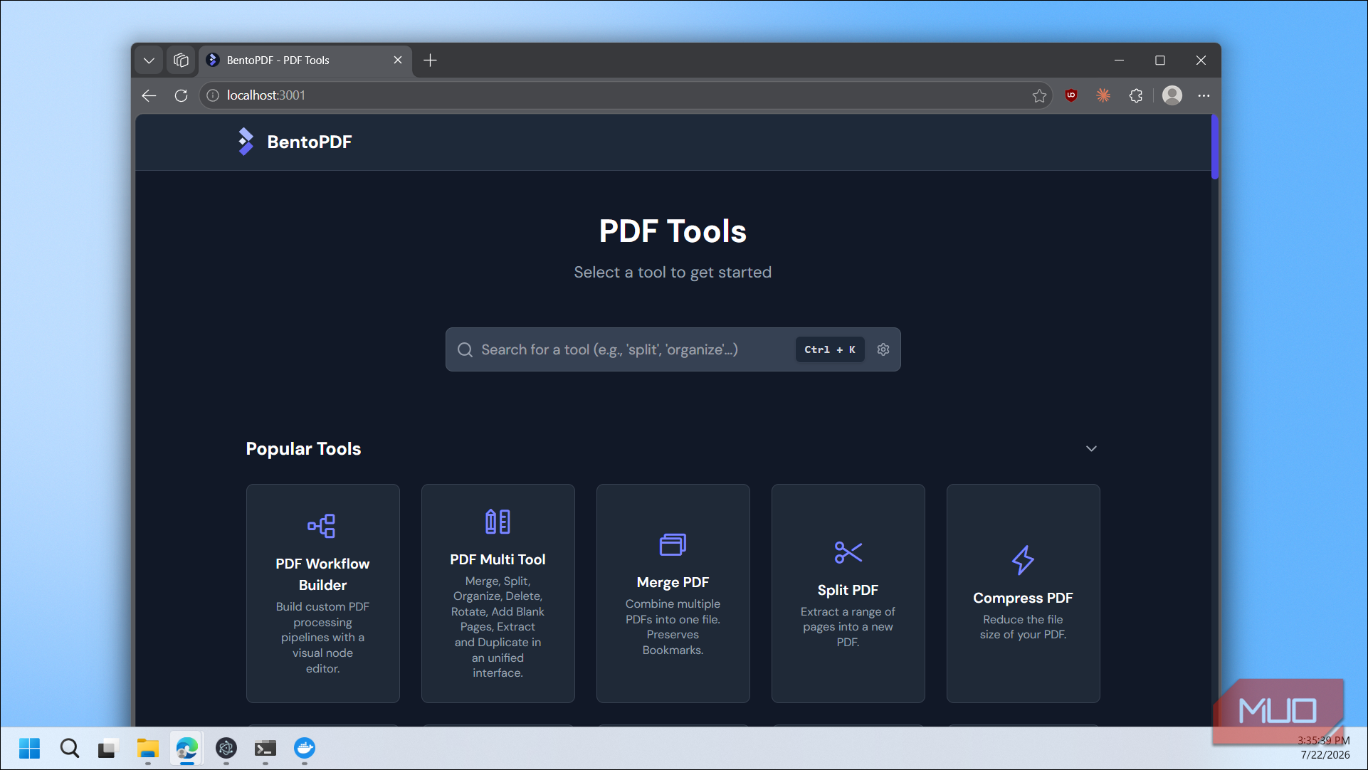 Bentopdf Pdf Tools Interface With Popular Tools
