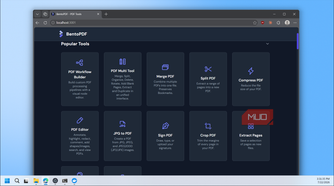 Bentopdf Popular Tools Interface With Pdf Editing Options