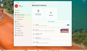 Bluetooth & devices page in Settings