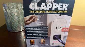 clapper box front next to decoration