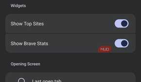 new tab page customization options on Brave browser