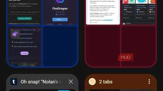 brave browser showing tab overview