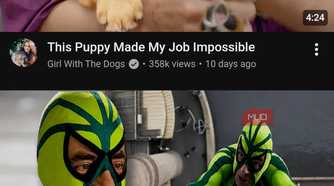YouTube interface on Brave browser