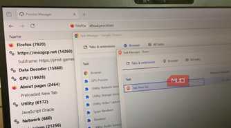 Brave Chrome and Firefox Task Managers