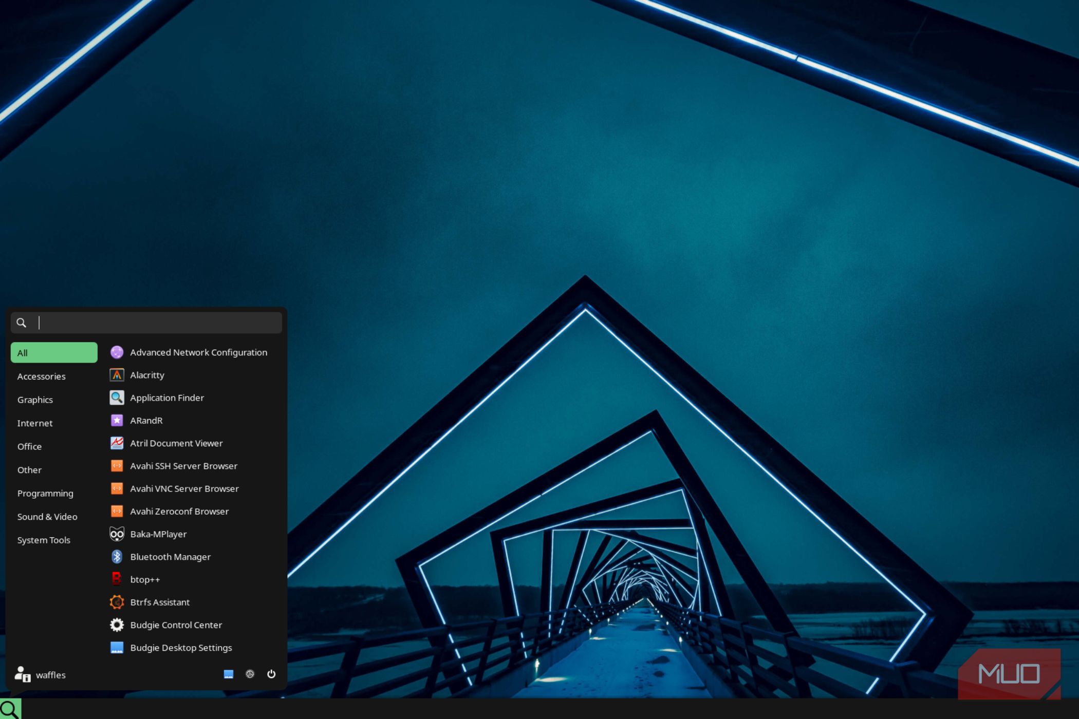 The Budgie Linux desktop