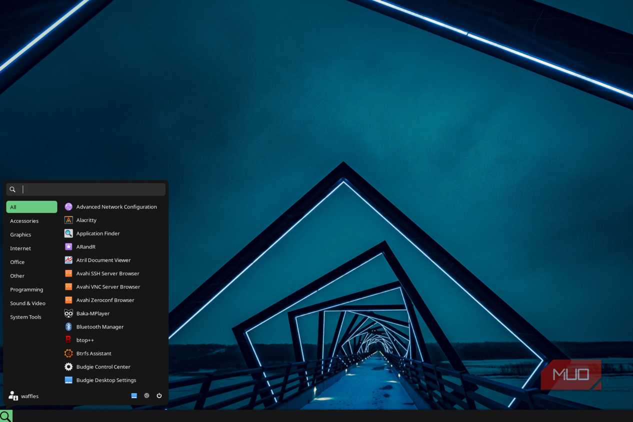 The Budgie Linux desktop
