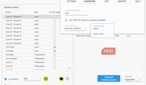 CapFrameX capture and saving options