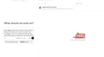 ChatGPT Work with prompt to navigate