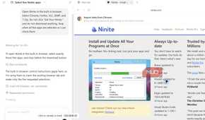 ChatGPT Work navigating Ninite