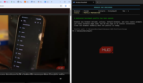 Chrome browser and PowerShell profile preparation script running