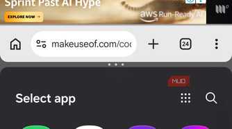 Chrome on Android in split screen mode