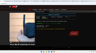 Google Chrome and PowerShell 10-tab benchmarking script for ram usage