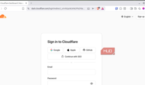Cloudflared login page