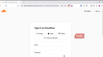 Cloudflared login page