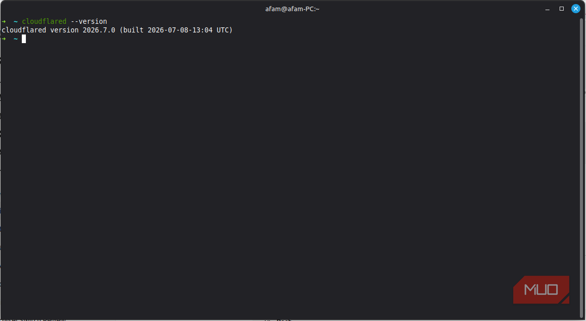 Cloudflared verion on Linux
