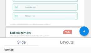 Collabora Office showing slide formatting options