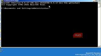 ReactOS command prompt