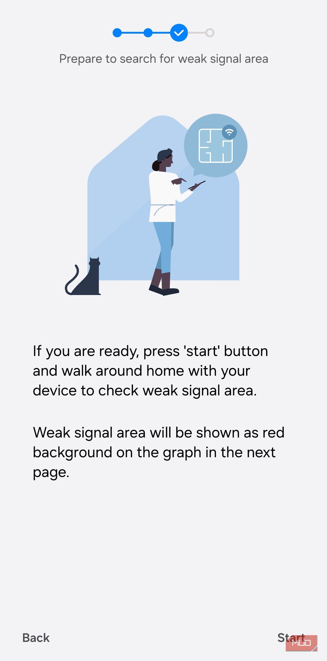 Connectivity labs showing home network inspection menu