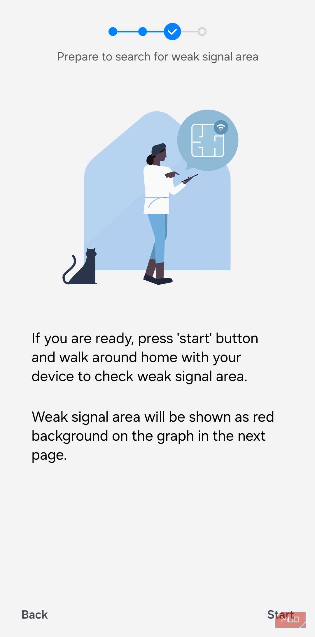 Connectivity labs showing home network inspection menu